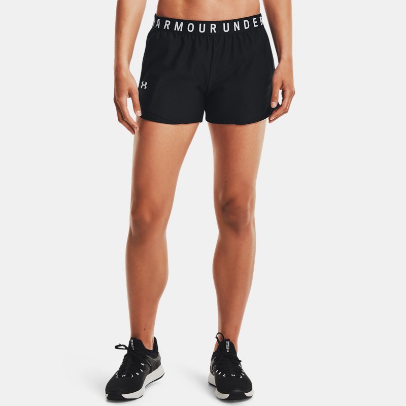 Women's  Under Armour  Play Up 3.0 Shorts Black / Black / White M